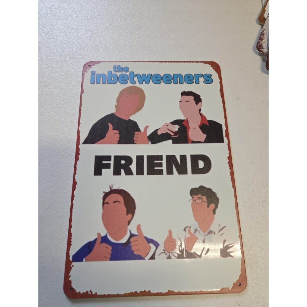 The Inbetweeners Metal Sign‎ Plaque – Comedy TV Show Friend Thumbs Up – Wall...